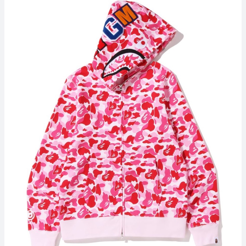 A BATHING APE x Anti Social Club  Camo Hoodie "Pink"